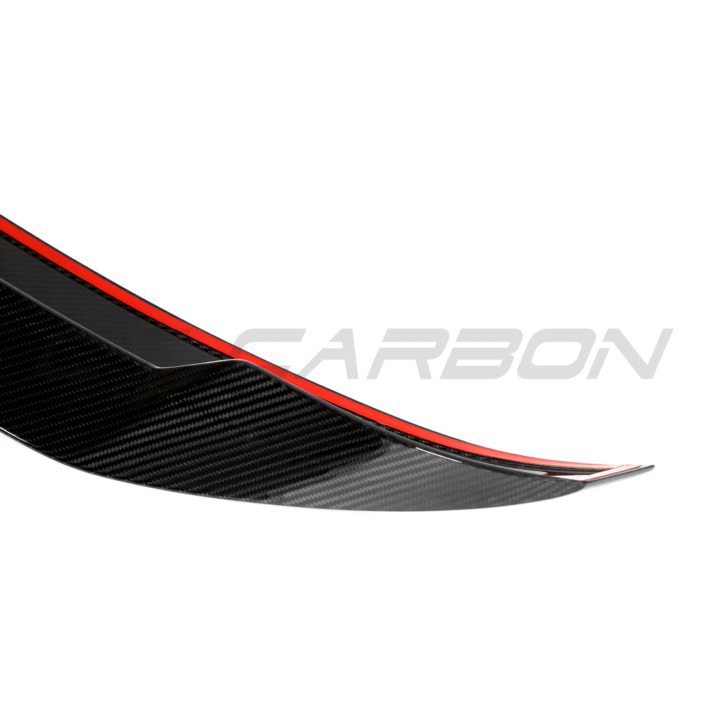 BMW G87 M2 and G42 2 Series carbon fibre spoiler by CT Design, showcasing sleek aerodynamic design on the car.