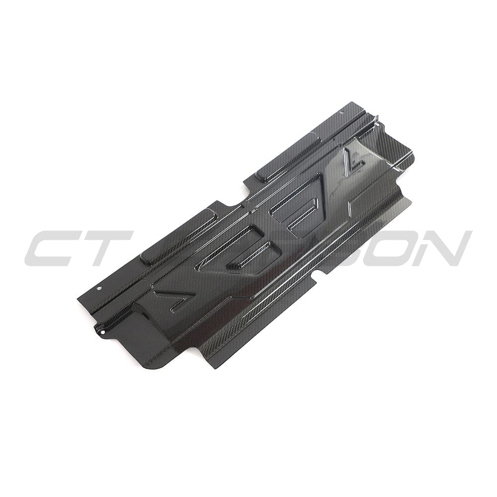 BMW M2 M3 M4 G87 G80 G81 G82 G83 Carbon Fibre Slam Panel Cover by CT Carbon, close-up view of the sleek, lightweight accessory