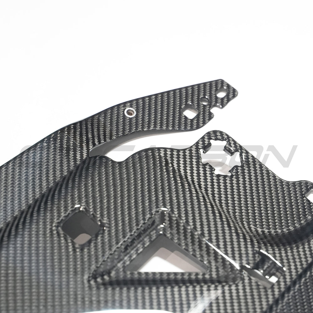 BMW G81 M3 Touring full carbon fibre engine dress-up kit by CT Carbon, featuring sleek carbon fibre slam panel replacement.