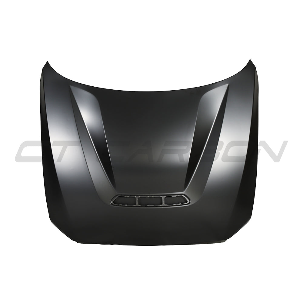 BMW M2 M2C F87 and 1 Series F20 F22 aluminum bonnet by CT Carbon, showing the lightweight, aerodynamic car hood.