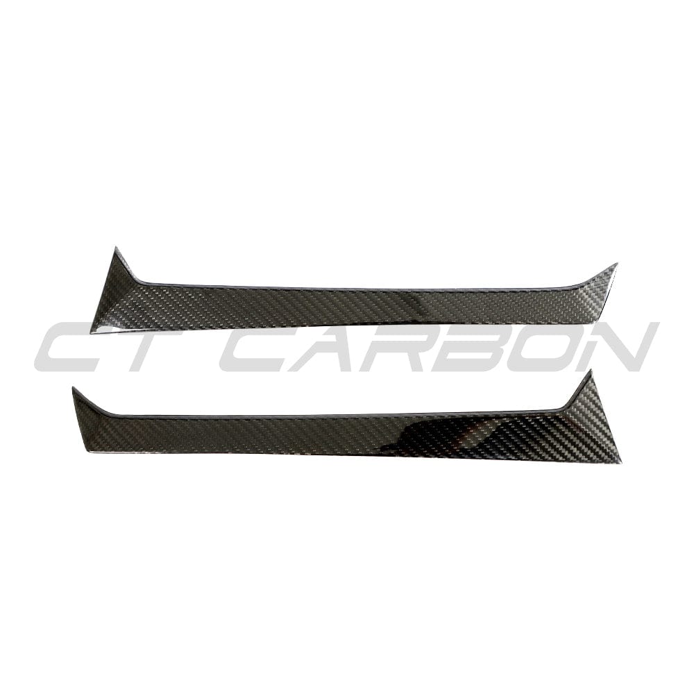 BMW M3 G81/G21 3 Series carbon fiber spoiler by CT Design, featuring a sleek, aerodynamic design on a black car.