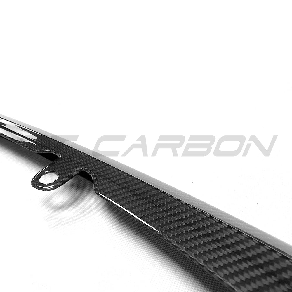 BMW M3 M4 G80 G81 G82 G83 carbon fibre splitter by CT Carbon, CSL style, showcasing the sleek, aerodynamic design.
