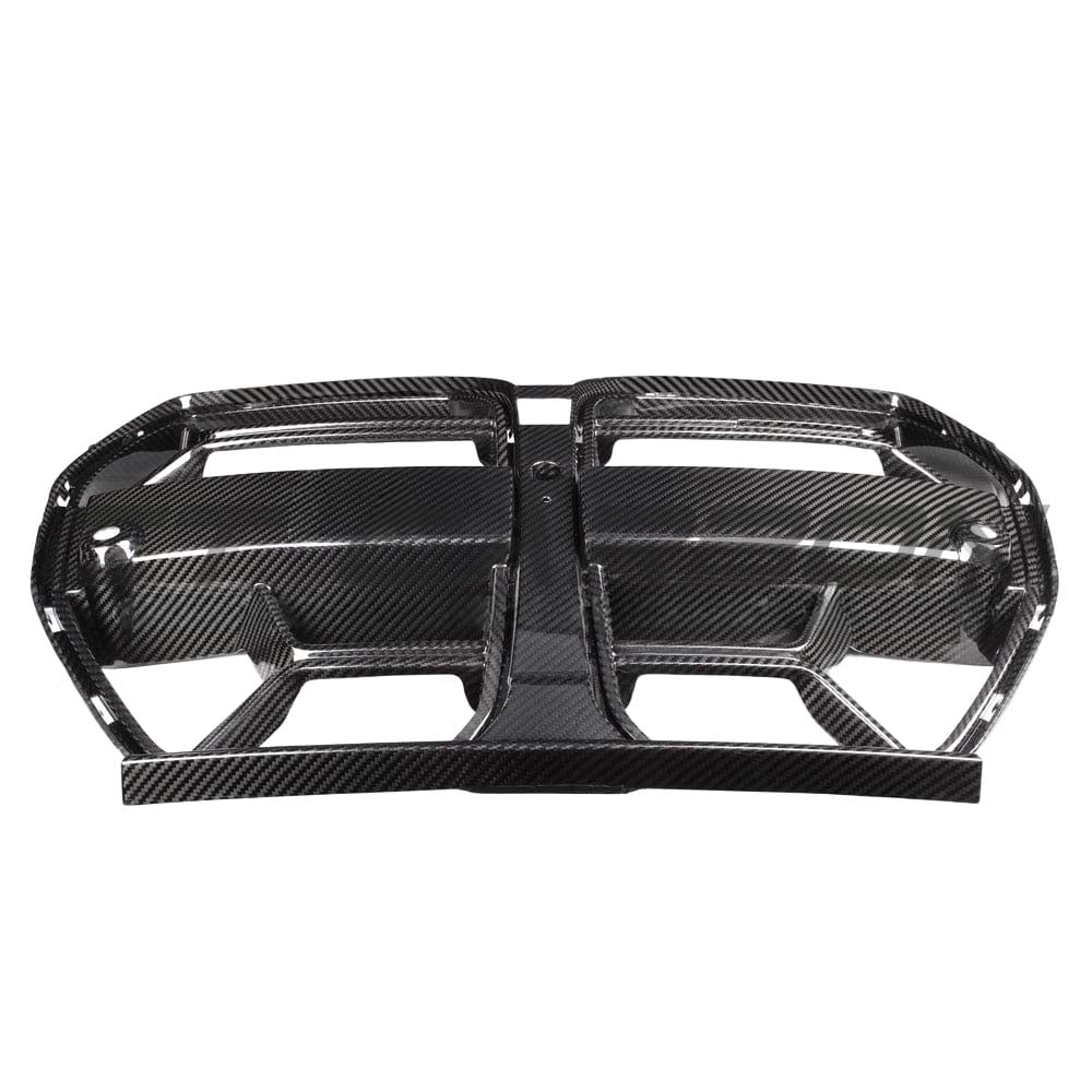 BMW M3 M4 G80 G81 G82 G83 carbon fiber front end kit by CT Carbon, featuring a sleek, lightweight grille and aerodynamic design.