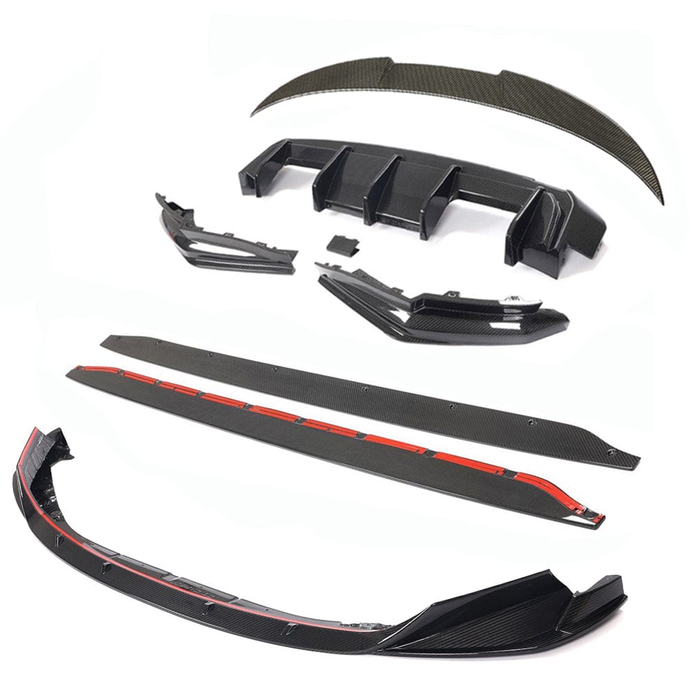 BMW M4 G83 full carbon fibre kit by CT Carbon, showcasing lightweight, high-performance car body parts on a sleek vehicle.