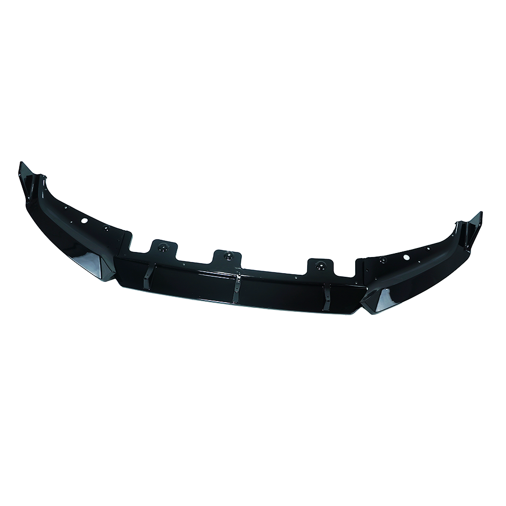 BMW U11 X1 2023 CT Carbon gloss black splitter showing sleek aerodynamic design and fitment details for vehicle enhancement.