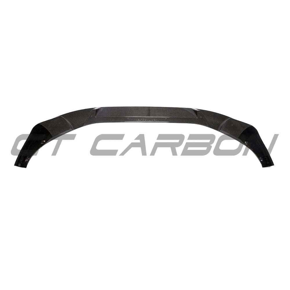 BMW X3M/X4M F97/F98 2018-2021 carbon fibre splitter by CT Carbon, featuring a 3D style design for enhanced aerodynamics.