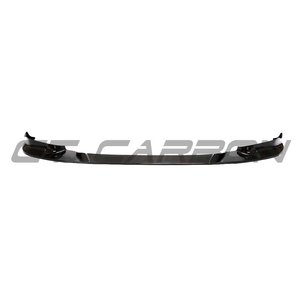 BMW X3M/X4M F97/F98 2018-2021 carbon fiber splitter by CT Carbon, featuring a 3D style design for sporty front-end enhancement.