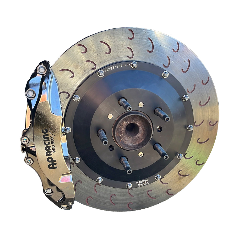 BMW E9X M3 complete AP Racing CP9660 nickel-finish brake upgrade kit by XC3 Engineering