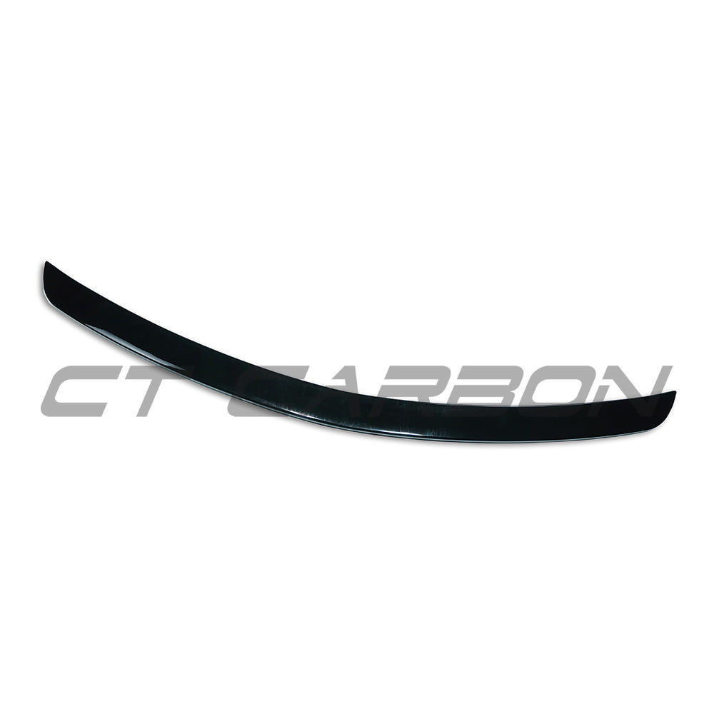 Carbon fiber spoiler for Mercedes C-Class W205 C63 saloon, model V2 by CT Carbon, showing the sleek aerodynamic design.