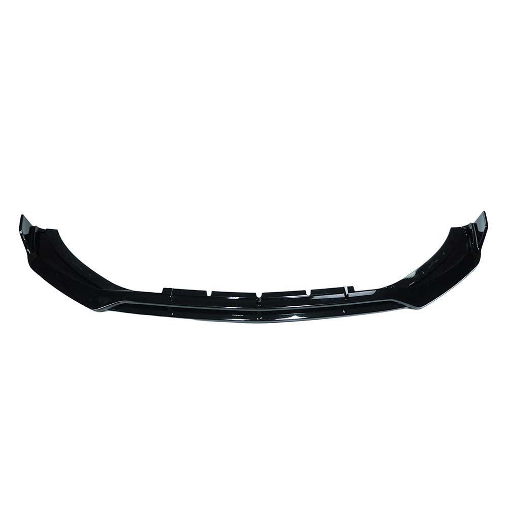 CT Carbon gloss black front splitter for Mercedes C-Class W206 2021+, showcasing its sleek aerodynamic design.