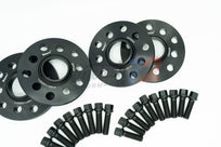 Bimecc wheel spacer kit for Mercedes E-Class E43 E53 E63 2017+ with 5x112 bolt pattern, showing spacers and mounting hardware.