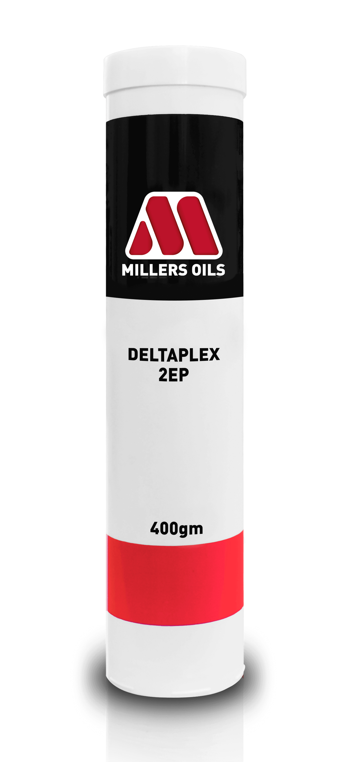 Millers Deltaplex 2EP grease container, high-performance lubricant for industrial and automotive use, 400g size.