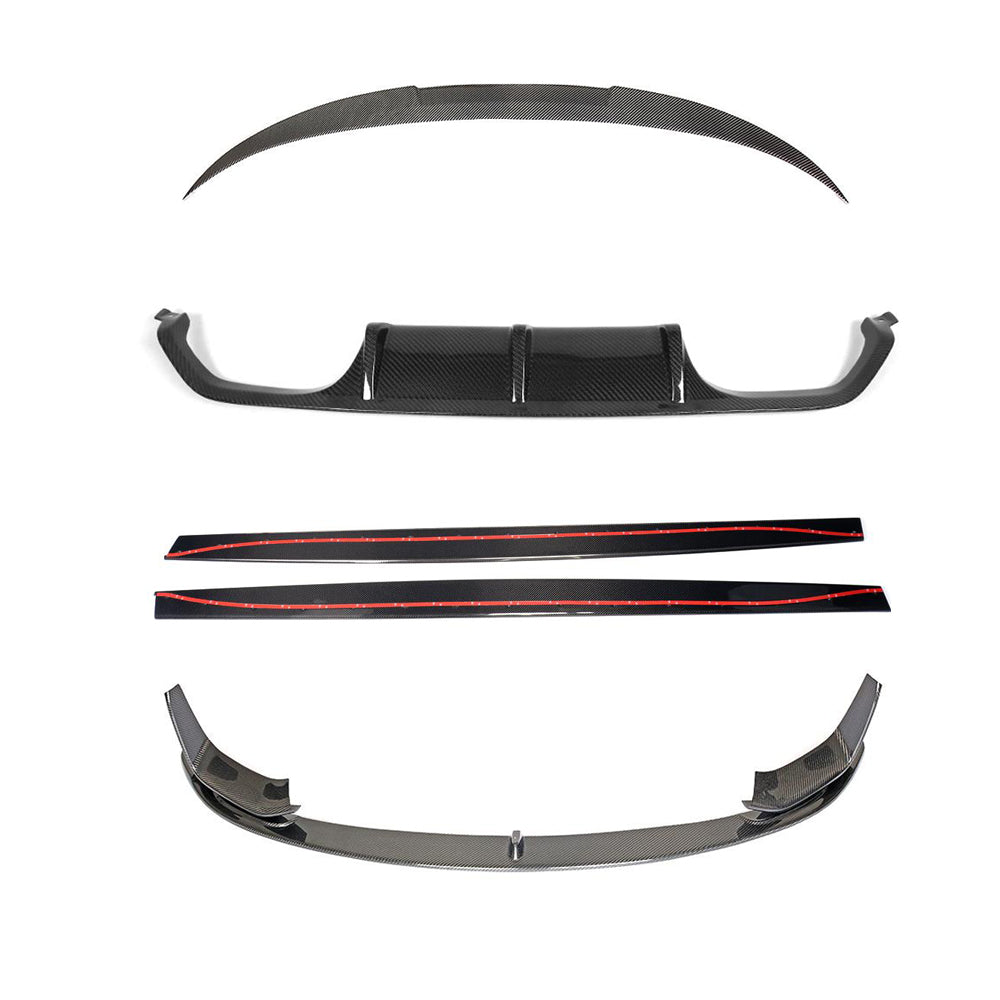 BMW M4 F83 convertible full carbon fiber kit by CT Carbon, including body panels and accents, showcasing a sleek, lightweight design.