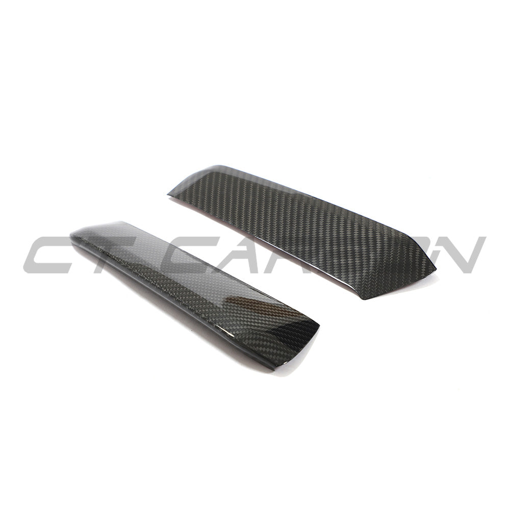 CT Carbon Audi RS3 8Y 2022-2024 carbon fibre front bumper corners, automotive accessories, sleek and durable car styling detail.