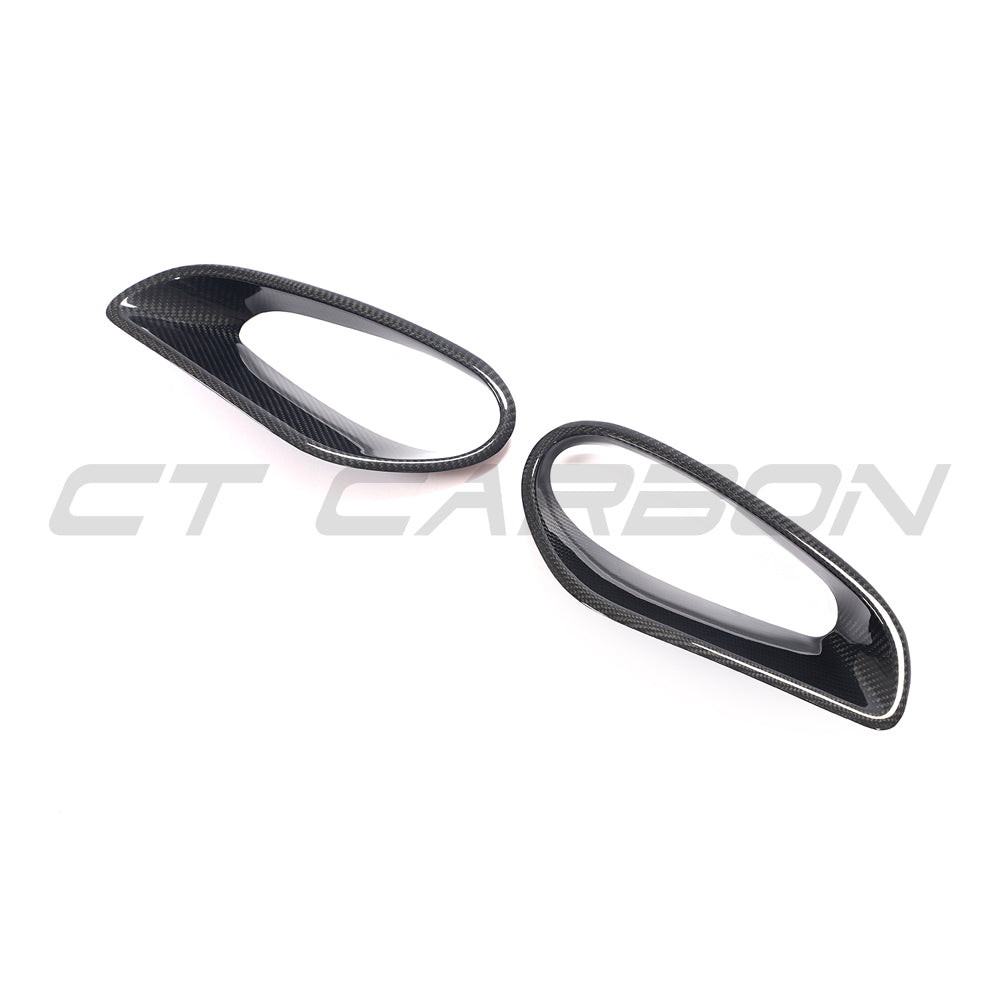 CT Carbon Porsche 911 991 Turbo carbon fiber air intake accessories, showcasing sleek, high-quality engine intake components.