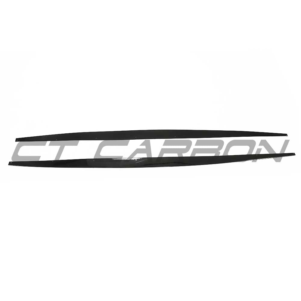 BMW F20/F21 1 Series LCI twin left gloss black kit by CT Carbon, showing sleek, high-quality car accessory components.