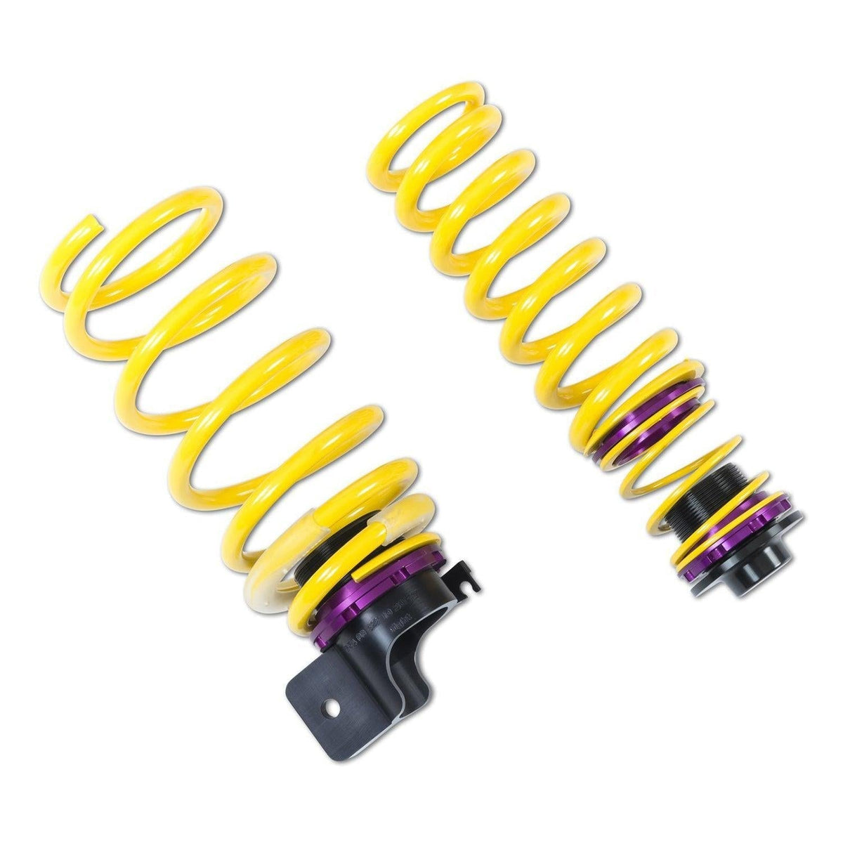 KW Suspension height adjustable coilover spring kit for BMW M2 M3 M4 F87 F80 F82 models, featuring adjustable suspension components.
