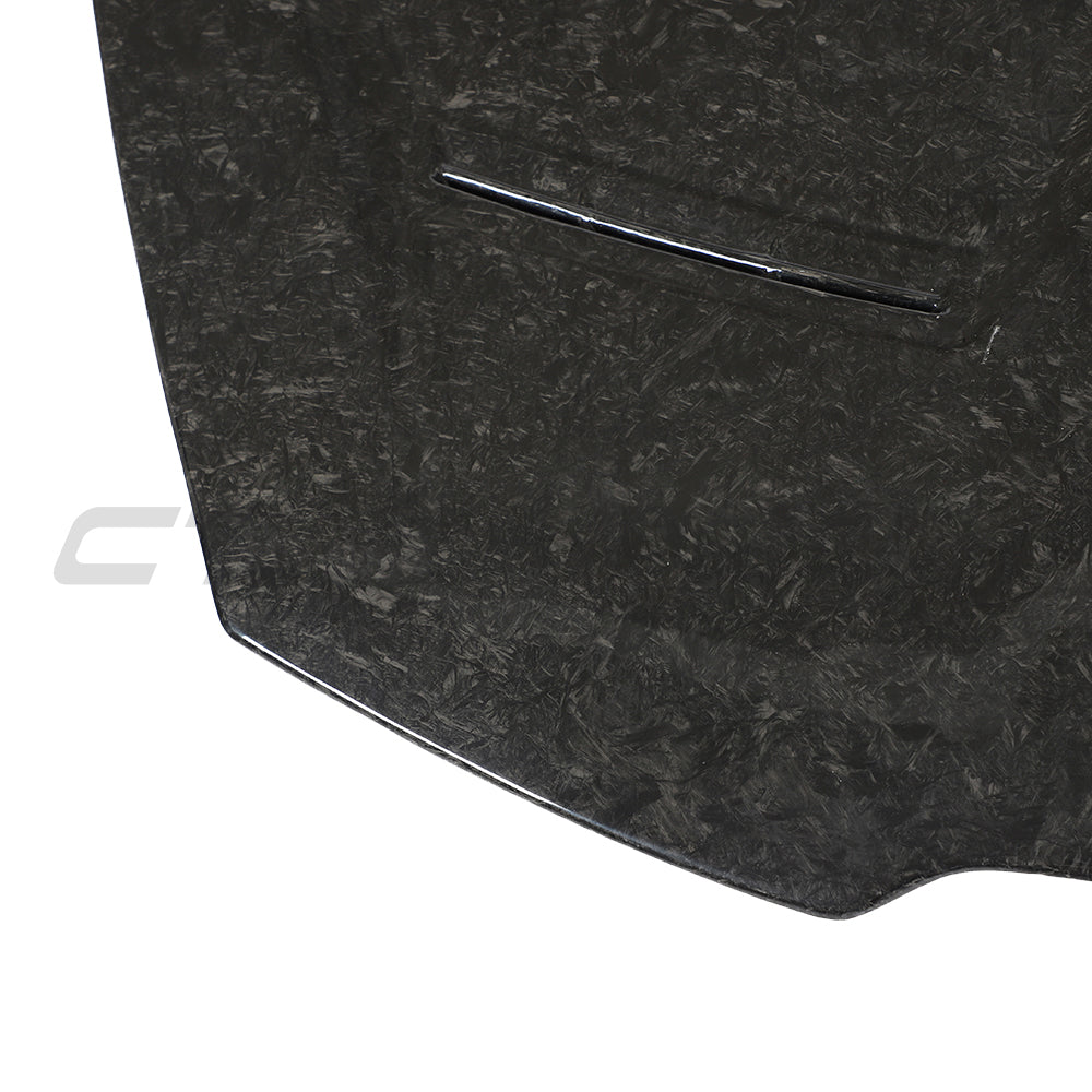 Lamborghini Huracan Performante carbon fibre bonnet by CT Design, featuring sleek forged carbon fiber for high-performance styling.