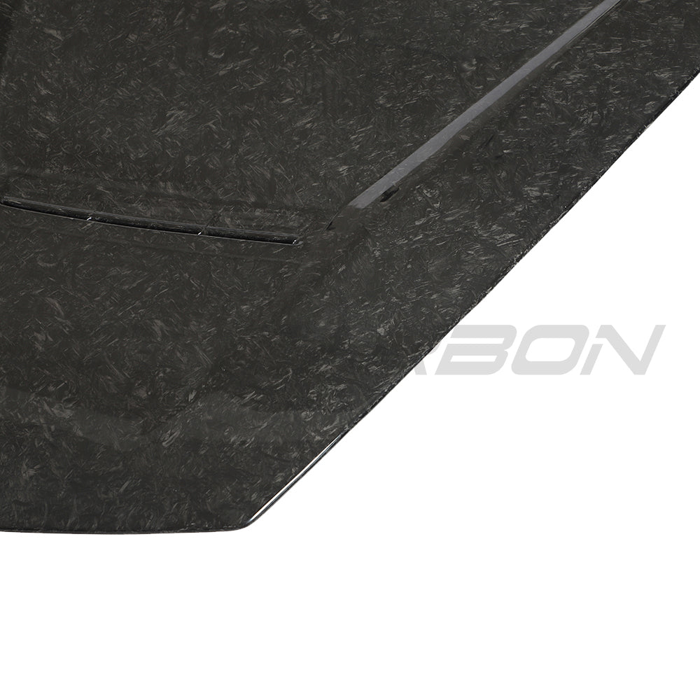 Lamborghini Huracan Performante carbon fibre hood by CT Design, showcasing lightweight forged carbon fiber material.