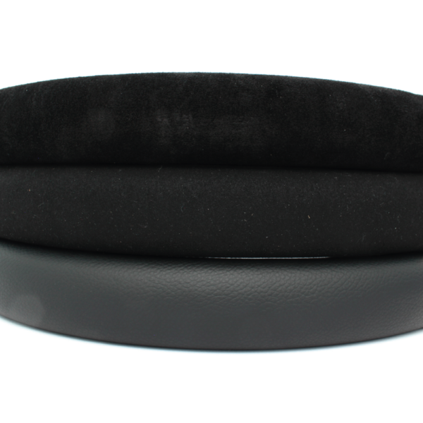 KMP Pro-Line BMW E9X M3 steering wheel with leather, Alcantara, and suede grip, featuring ergonomic design and sporty accents.