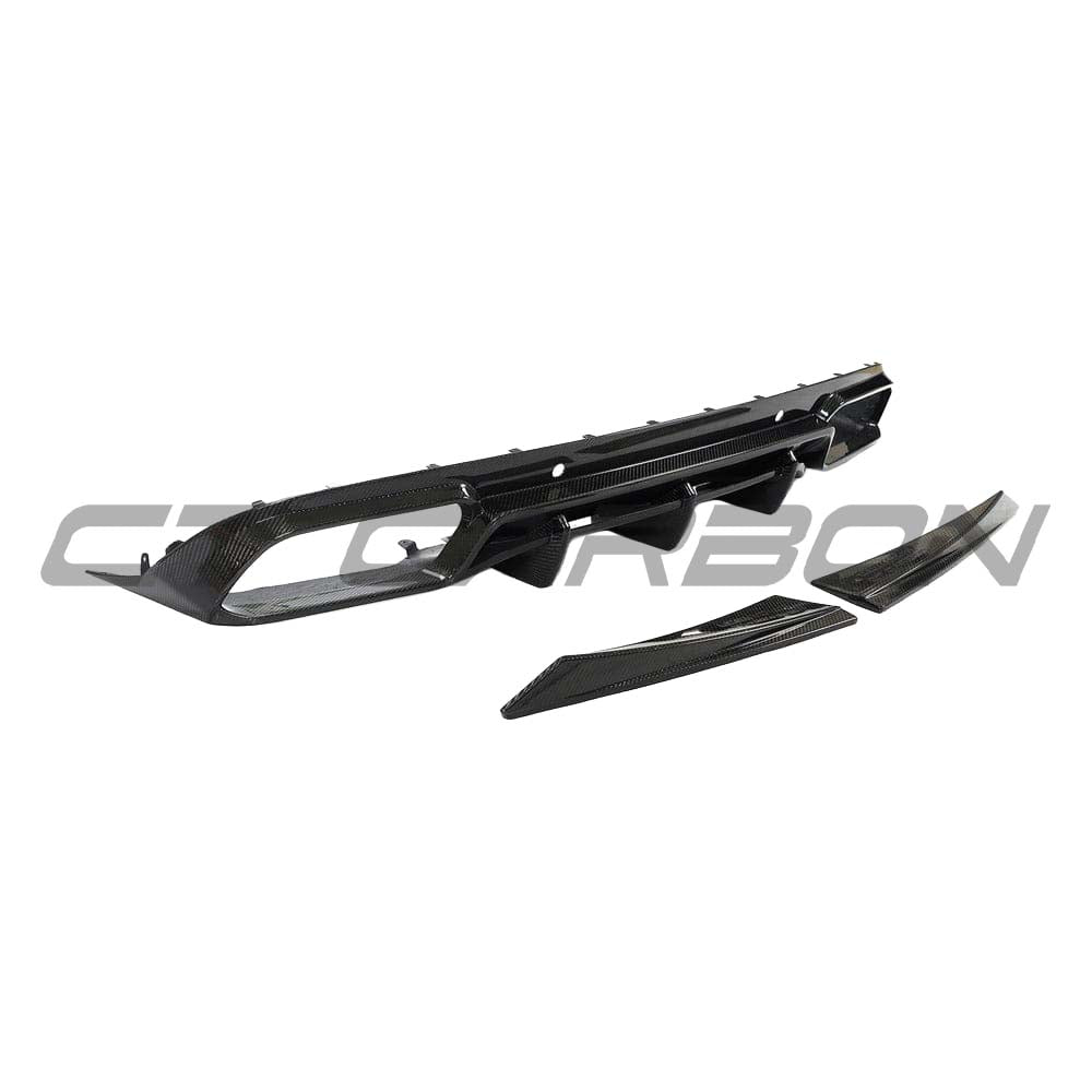 Mercedes C63 W205 2015-2018 coupe carbon fibre kit by CT Carbon, featuring diffuser and full exterior carbon fibre components.