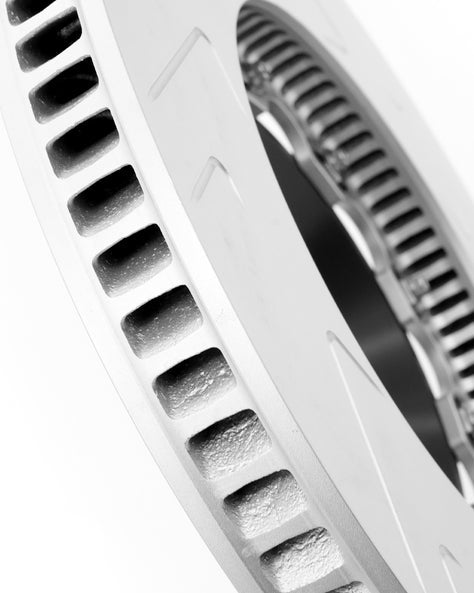 MMX Performance front BMW G8X brake discs, 2-piece floating design, 380mm rotors for enhanced braking performance.