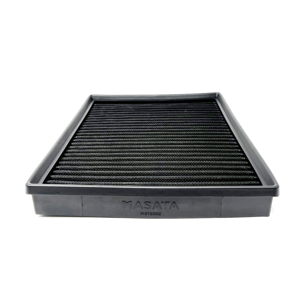 Masata BMW N55 F20 F30 F36 F87 panel air dry filter for M135i, M2, M235i, 335i, and 435i air intake system.