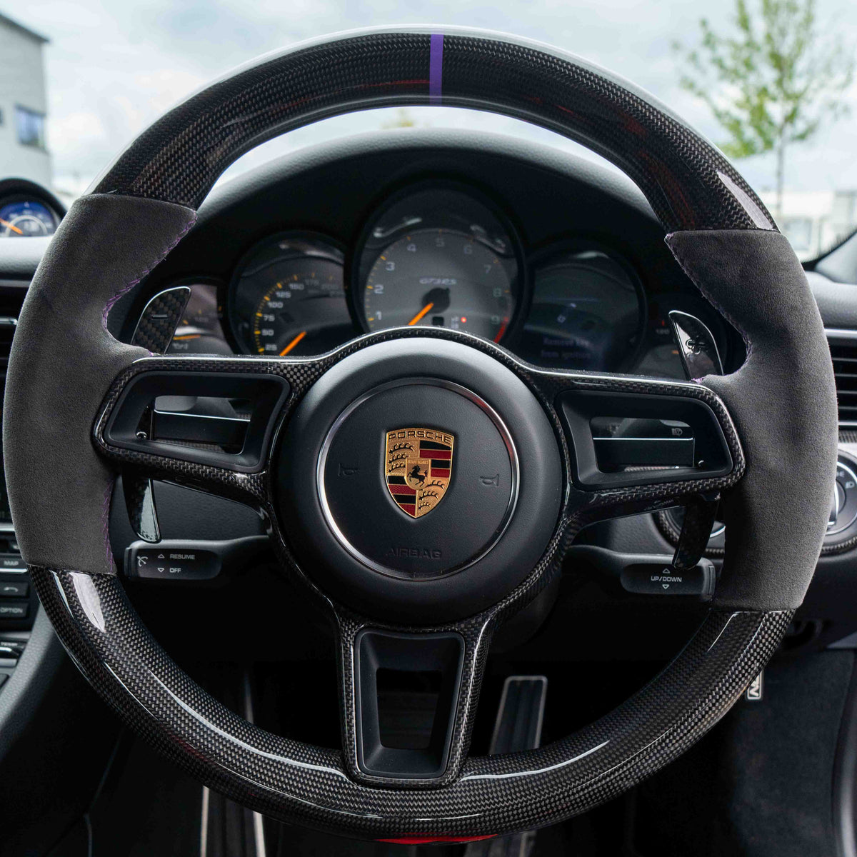 Porsche 911, Cayman, Boxster, Cayenne, Macan 2013+ CT Carbon magnetic carbon fiber paddle shifters for sports cars