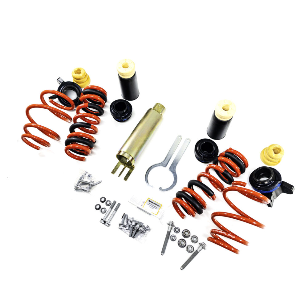 Genuine BMW G87 G80 G82 M Performance lowering springs kit for M3 and M4 models, suspension upgrade, OEM replacement spring.