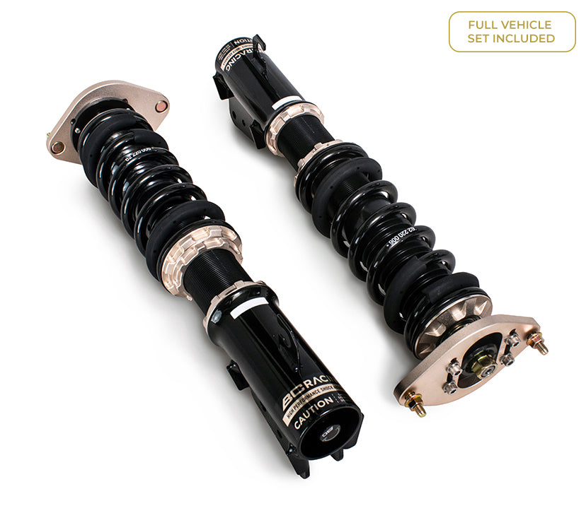 BC Racing coilovers for Toyota Celica AT200/ST202 1994-1999 suspension upgrade with adjustable coilover shocks.