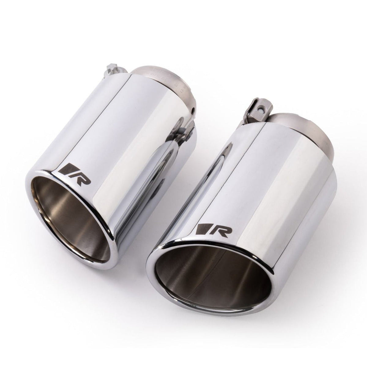 Remus axle-back exhaust system for BMW M135i M235i xDrive F40 F44, showing the polished exhaust tips and dual pipe design.