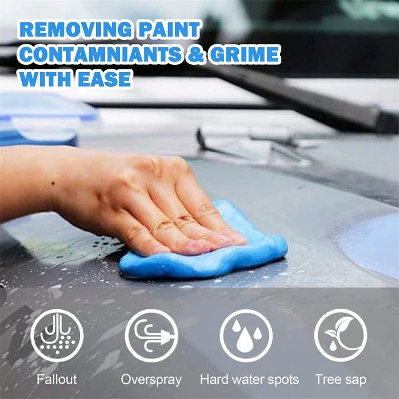 Nineteen72 Performance 72Detailing clay bar for car paint surface cleaning and detailing, shown in an image.