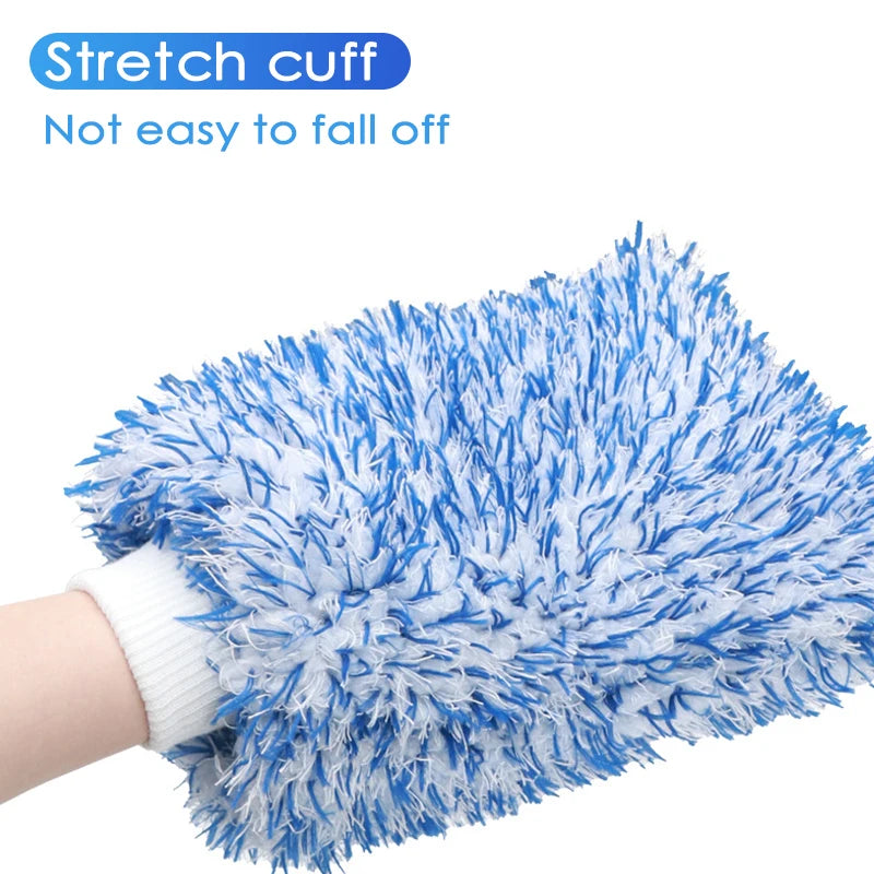 Nineteen72 Performance 72Detailing soft wash mitt with plush microfiber for gentle car cleaning and detailing.