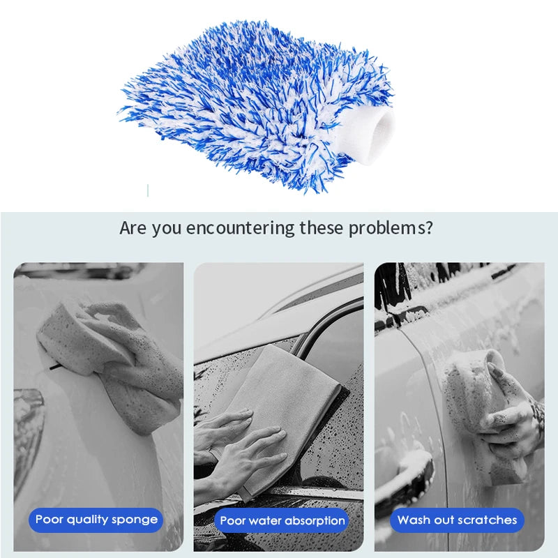 Nineteen72 Performance 72Detailing soft wash mitt for car cleaning, plush microfiber material for gentle and effective washing.