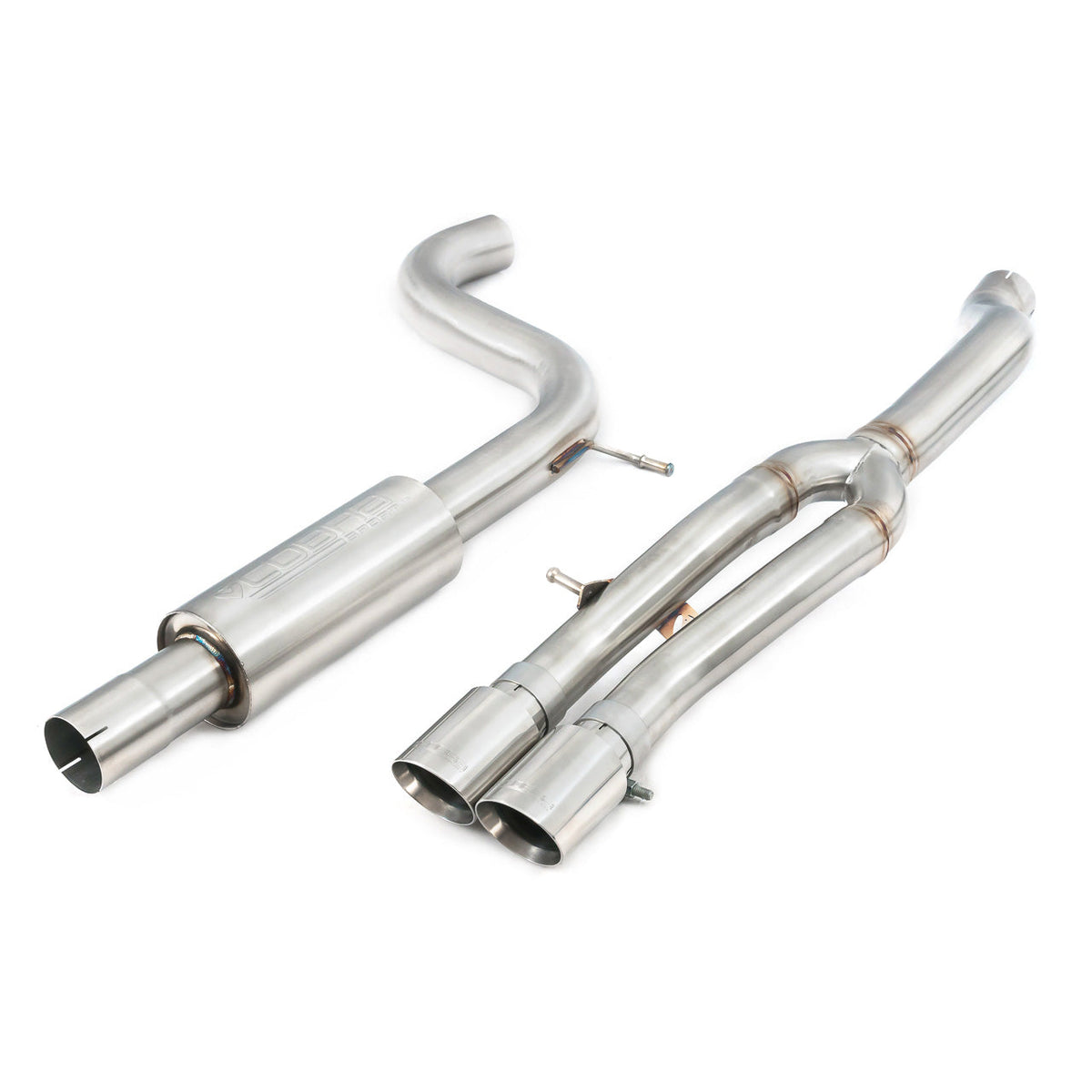Cobra Sport VW Polo GTI Mk6 2.0 TSI Venom rear box delete race cat back exhaust system, resonated design.
