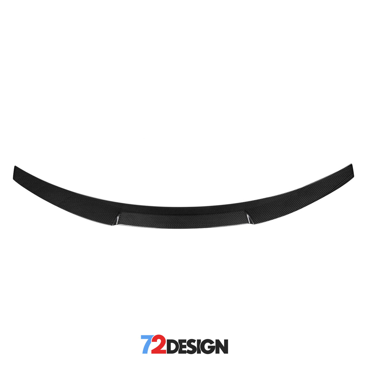 BMW 2 Series F22 gloss carbon fibre performance style spoiler by 72Design, showcasing its sleek, aerodynamic design.