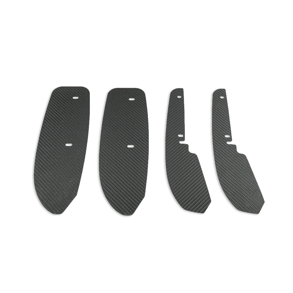 Automotive Passion carbon fiber arch guard set for Audi S3 and RS3 sedan 2017-2021, 8V LCI, showing close-up of sleek carbon fiber finish.