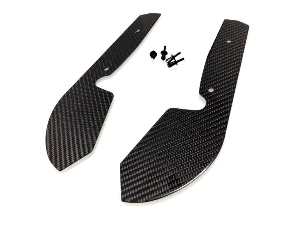 Automotive Passion AP carbon fiber arch guard set for Audi S3 and RS3 sedan 2017-2021, 8V LCI, showing sleek black carbon fiber design.