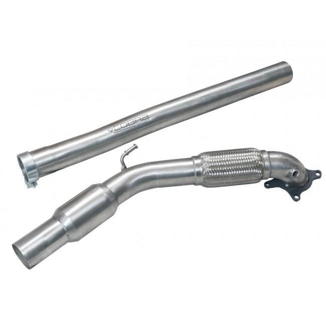 Cobra Sport Audi S3 (8P) Quattro front downpipe for 3-door model, showcasing the high-performance exhaust component.