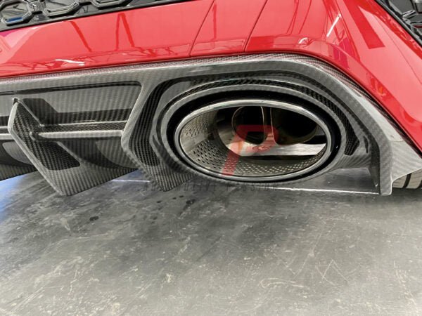 AP Automotive Passion Audi RS3 8Y rear diffuser made of pre-preg carbon fiber, designed for 2020-2024 model.