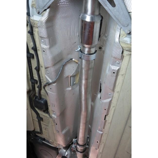 Cobra Sport turbo back performance exhaust for Audi TT Mk2 1.8/2.0 TFSI 2011-14, dual exit turbo back exhaust system.