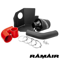 Ramair induction kit for Ford Fiesta MK8 1.0 EcoBoost 2017+ showing air filter and piping in engine bay