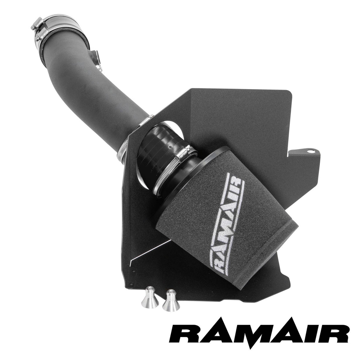 Ramair air filter induction intake kit installed in a Ford Fiesta ST MK8 1.5 Ecoboost engine bay, showcasing the high-performance component.