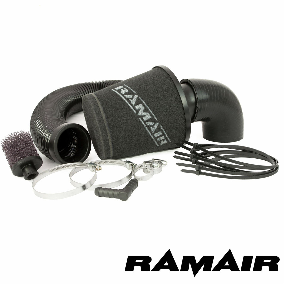 Ramair induction foam air filter kit for Ford Fiesta ST 150 2.0L, featuring a high-performance intake induction design.