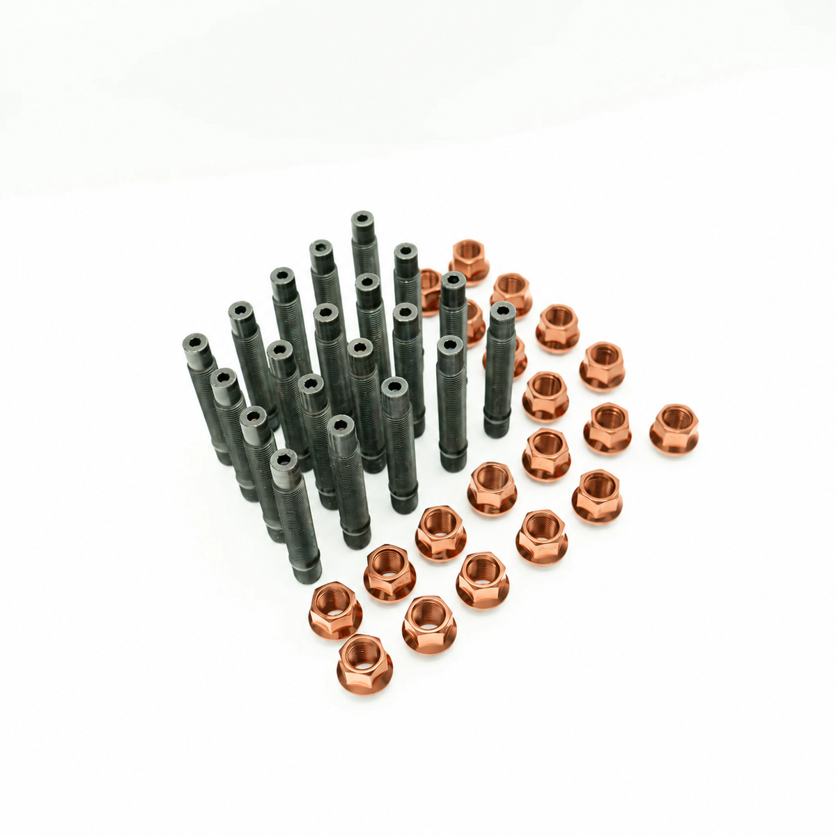 Bimecc VW Audi SEAT Skoda wheel stud and copper nut conversion kit, full stud-and-nut layout