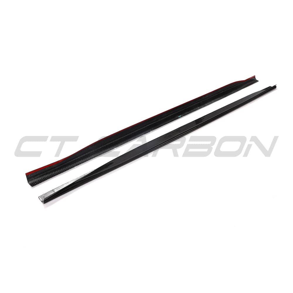 BMW G22 4 Series carbon fibre kit by CT Carbon, including side skirts and diffuser, for enhanced sporty look and performance.