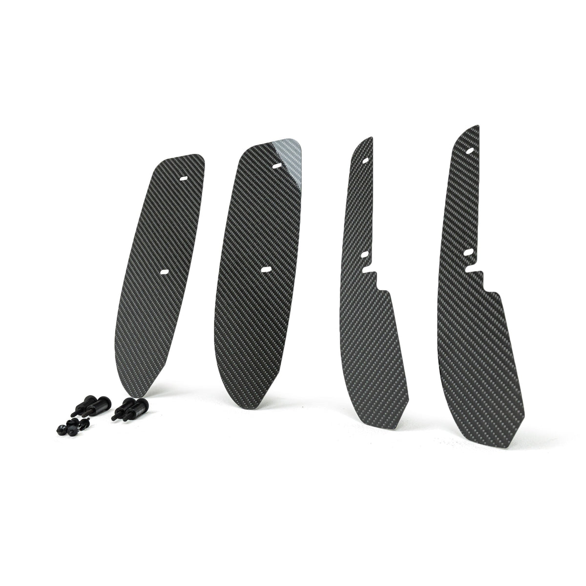 BMW M3 F80 and M4 F82 F83 Carbon Fibre Arch Guard Set by Automotive Passion, front and rear protective arch guards, 2014-2020.