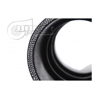 Black silicone 90 degree hose, 22mm diameter, from Auto Silicone Hoses, designed for automotive performance applications.
