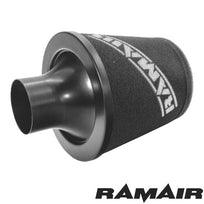 Ramair induction kit installed in a Ford Fiesta MK8 1.0 Ecoboost engine bay, showcasing the air intake components and filter.
