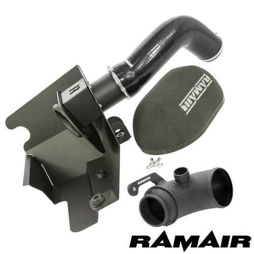 Ramair black heat shield intake kit with turbo elbow and intake hose for VW MK7 Golf GTI, Audi S3, Seat Leon Cupra, Skoda Octavia RS